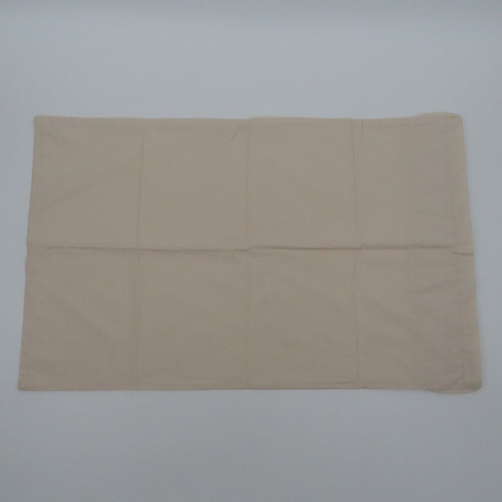 Sweet Dreams Pair of 2 Ruched Edge Standard Pillowcases Covers Oyster Ivory NEW - Picture 5 of 11
